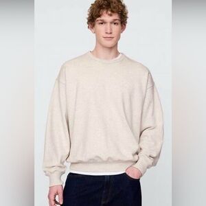 NWT GAP Oversized Overdyed French Terry Sweatshirt Light Heather Gray 🤍✨